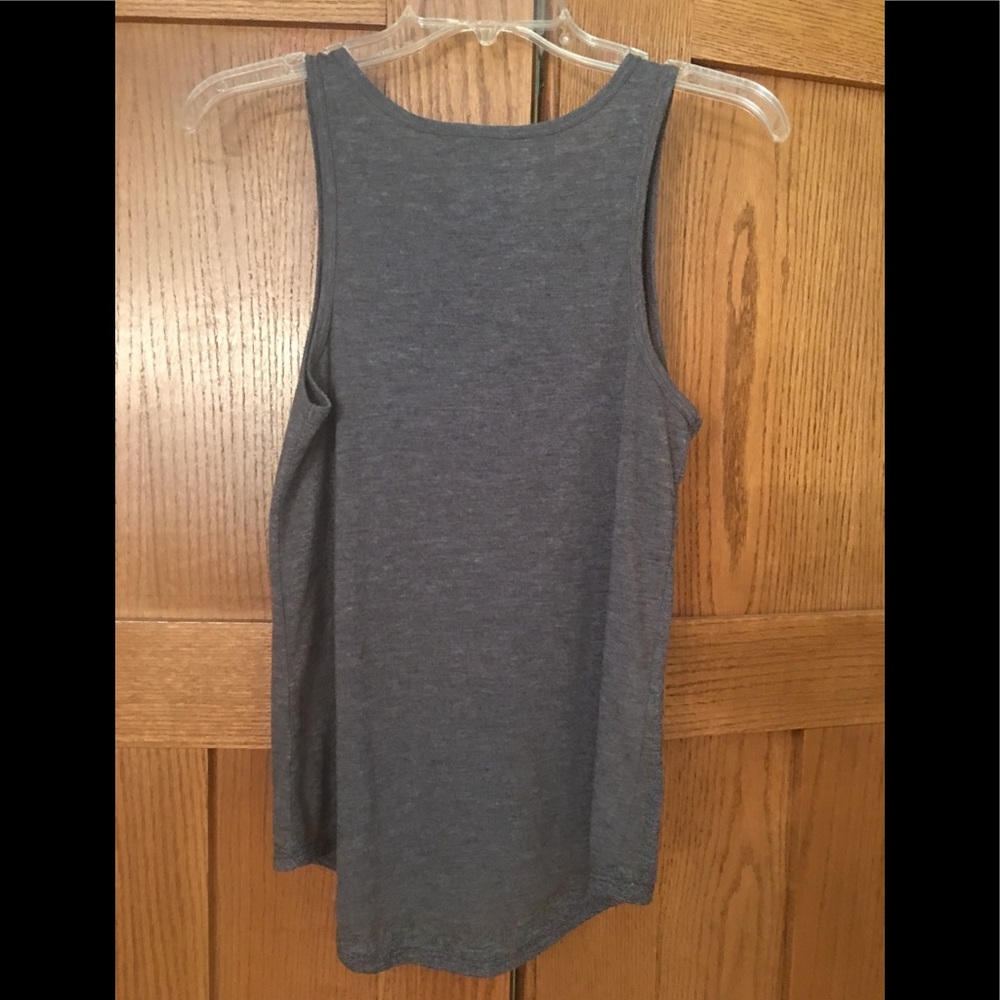 BELLA Tank Top gray Red White Blue Patriotic - Picture 2 of 5